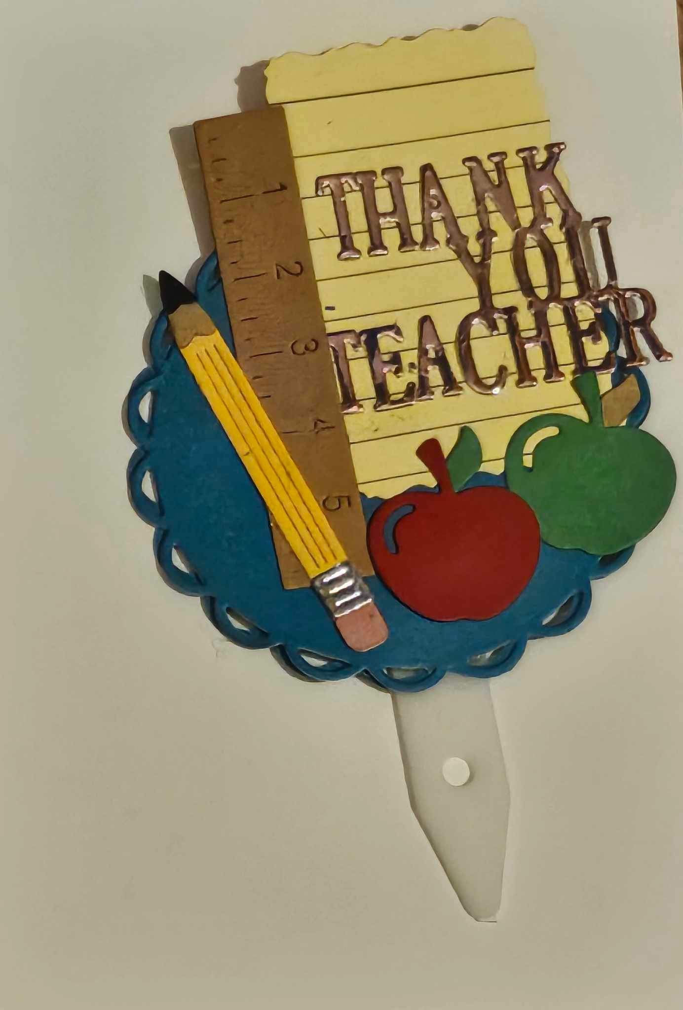 Thank you Teacher Cupcake Topper