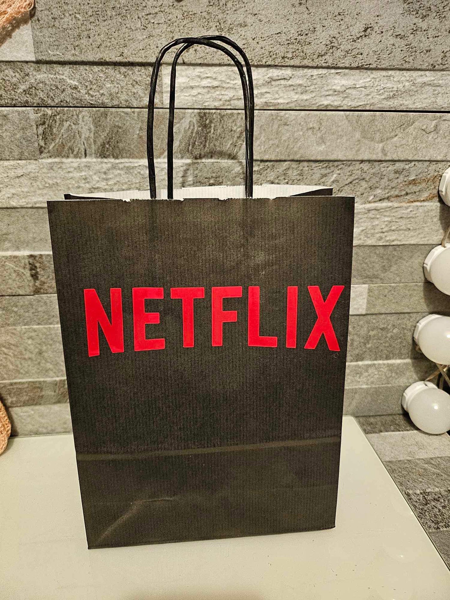 Netflix Inspired Paper Party Bag