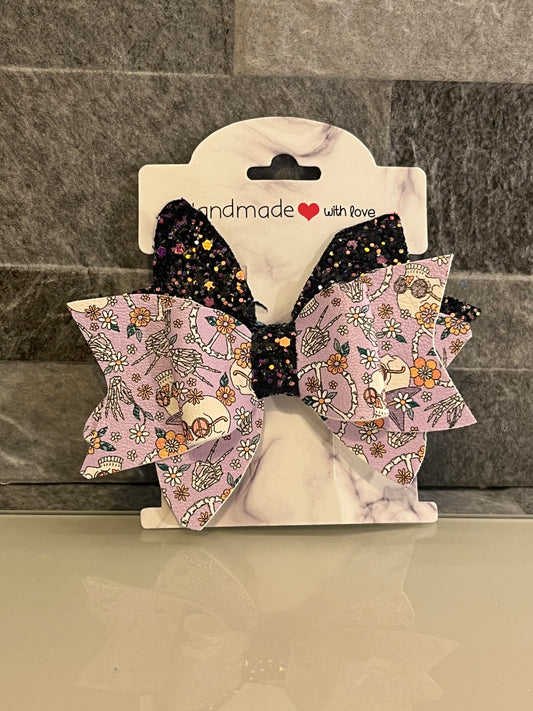 Halloween Themed Multilayered Bow