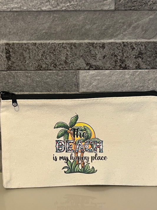 Canvas Tote Beach Cosmetic Bag