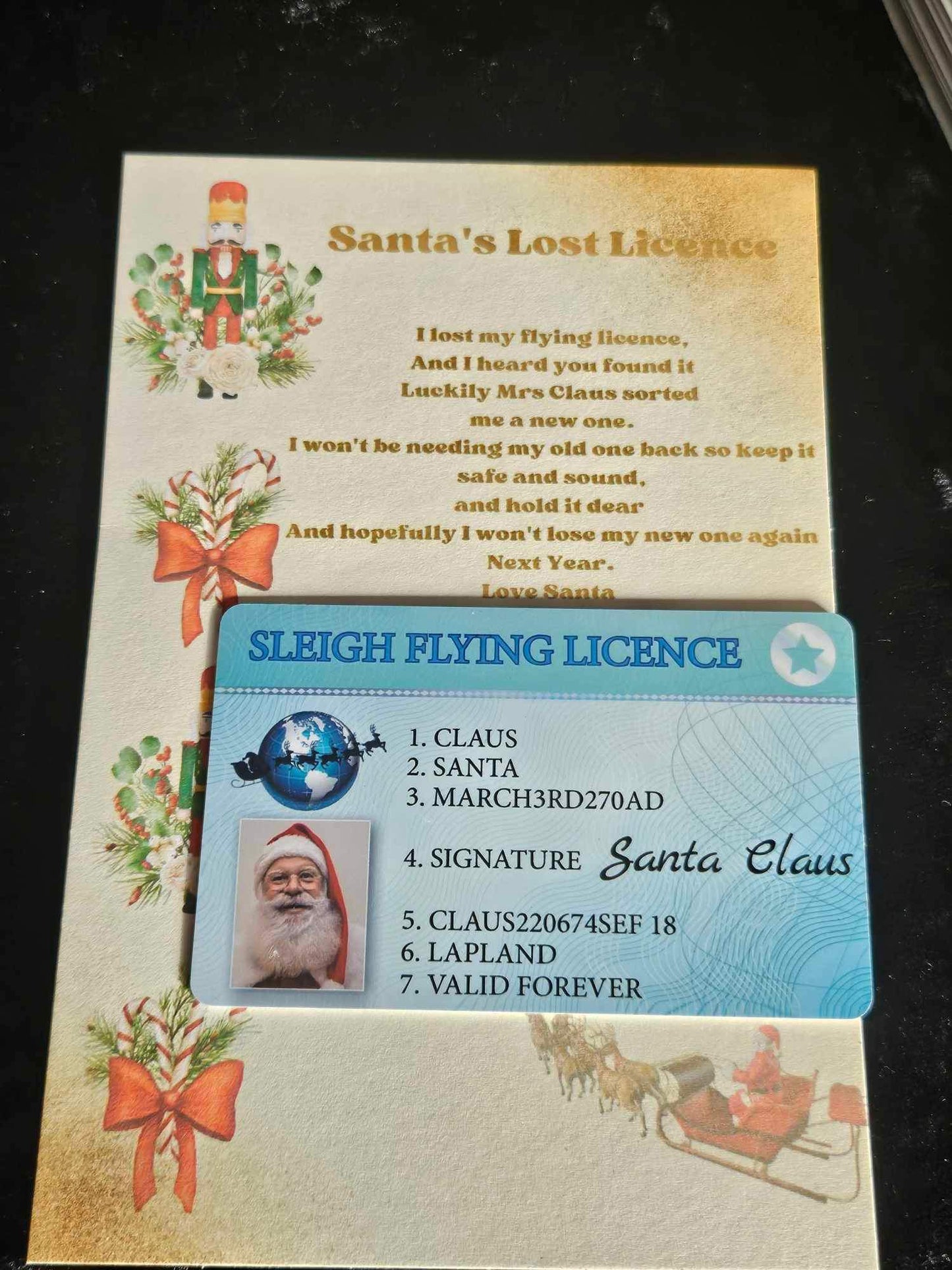 Santas Lost Licence Christmas Eve Box Filler