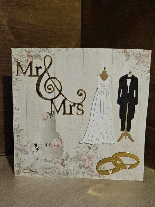 Mr & Mrs Wedding Card