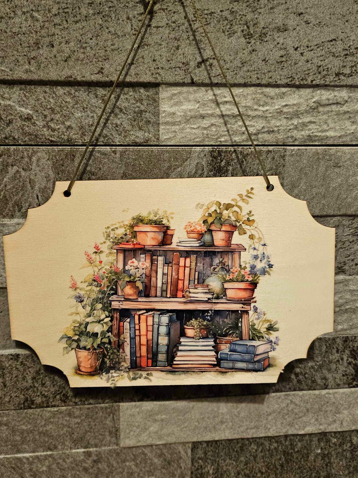 Home & Garden Wooden Plaque