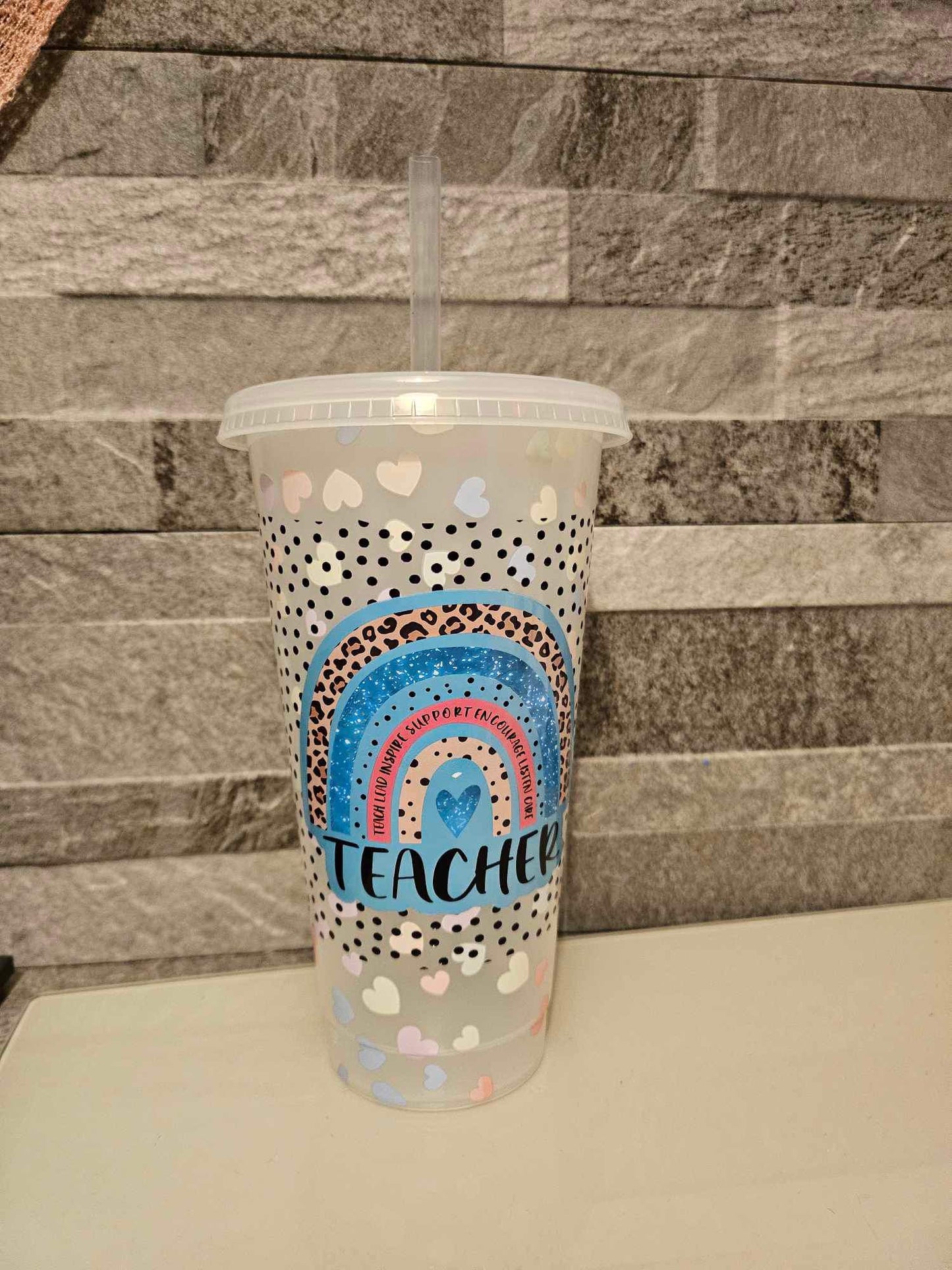 Teacher Themed Cold Cup