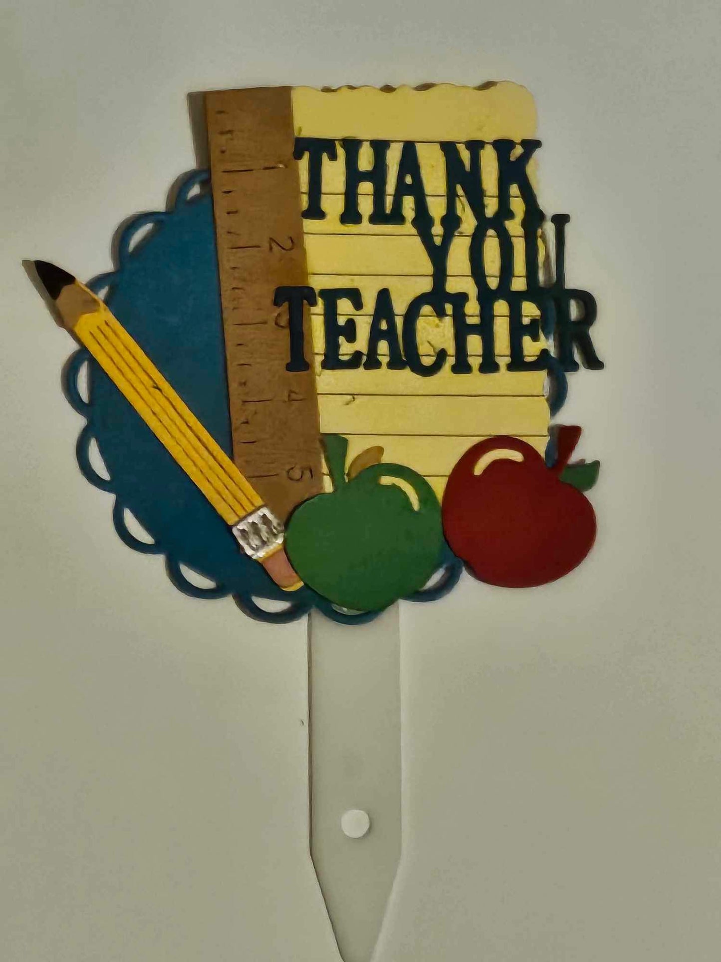 Thank you Teacher Cupcake Topper