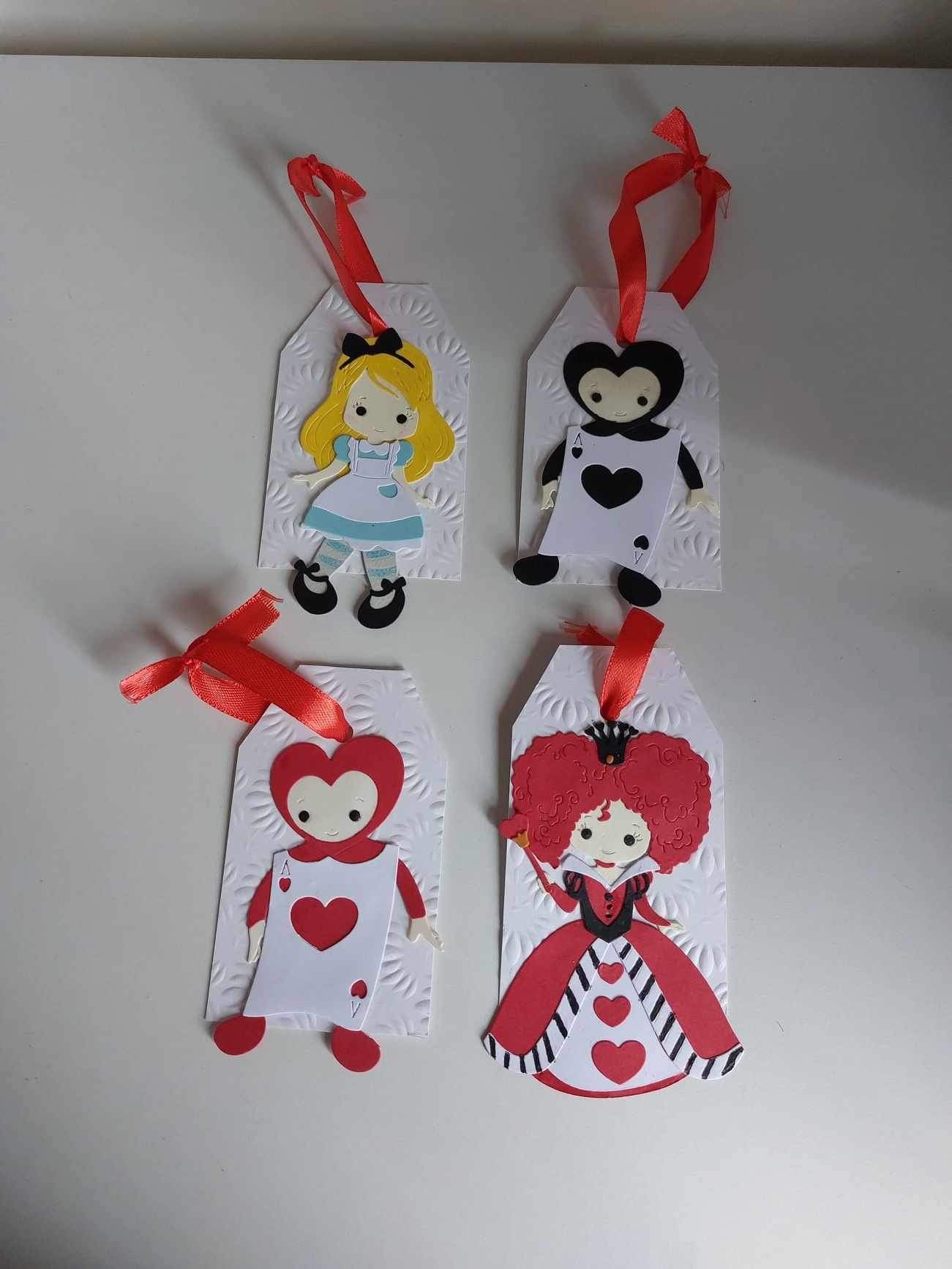 Pack of 4 Alice In Wonderland Inspired Gift Tags