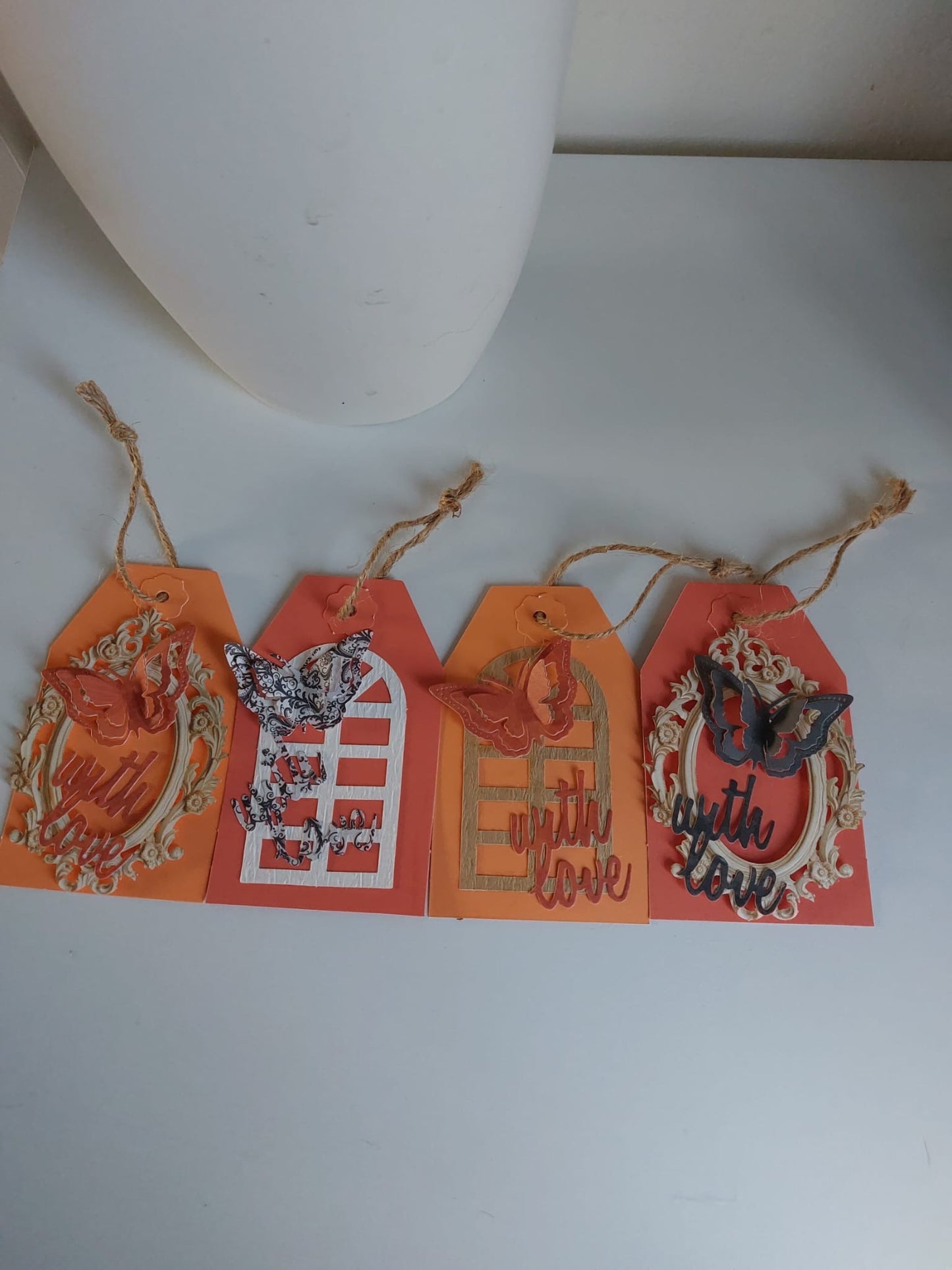 4 Pack With Love Handmade Gift Tags