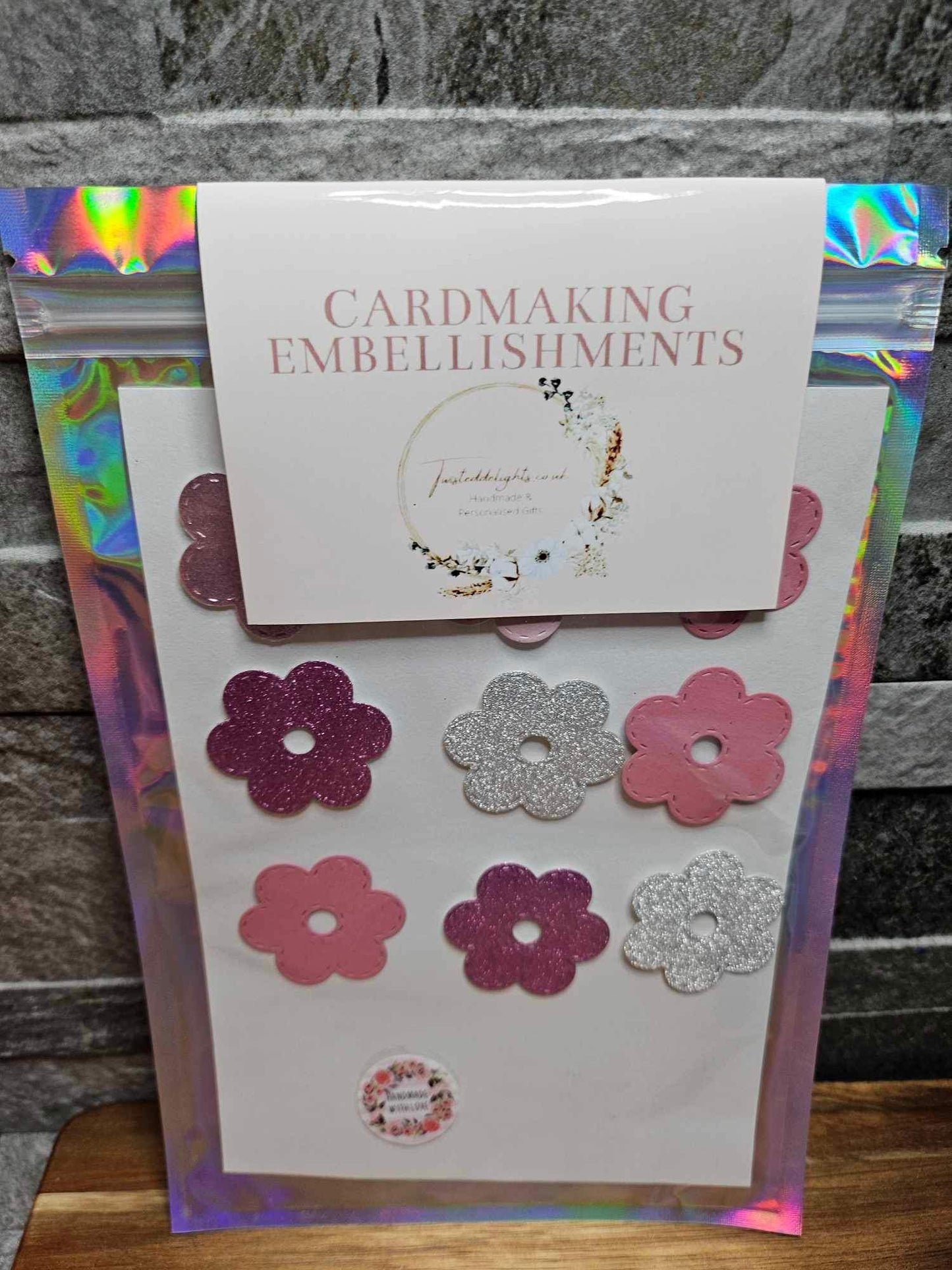 Floral Themed Craft Embellishment Pack