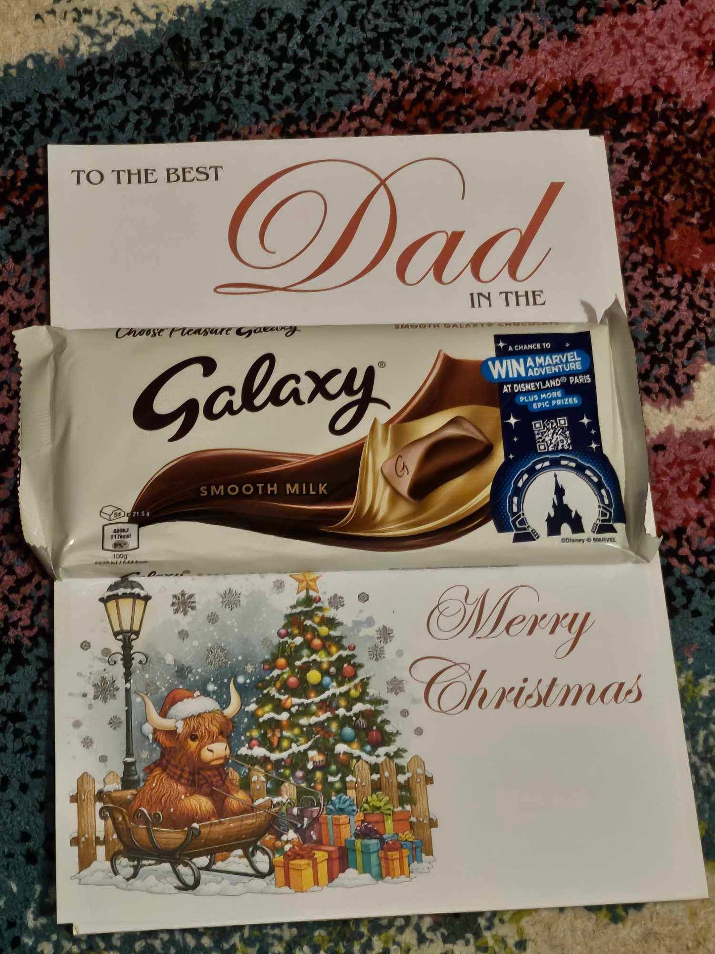 Galaxy Chocolate Christmas A4 Board