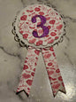 Age 3 Birthday Rosettes