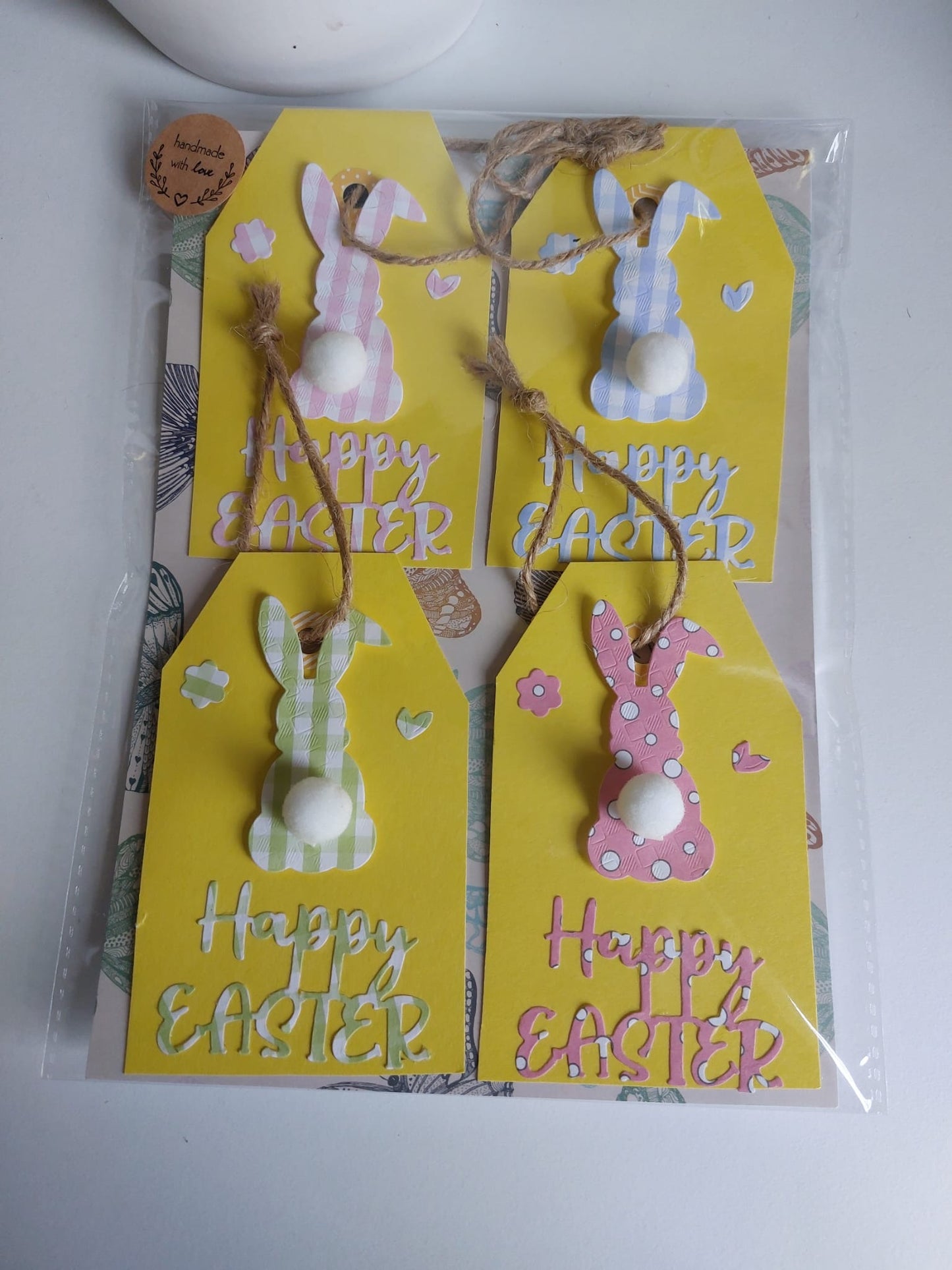 4 Pack Easter Handmade Gift Tags