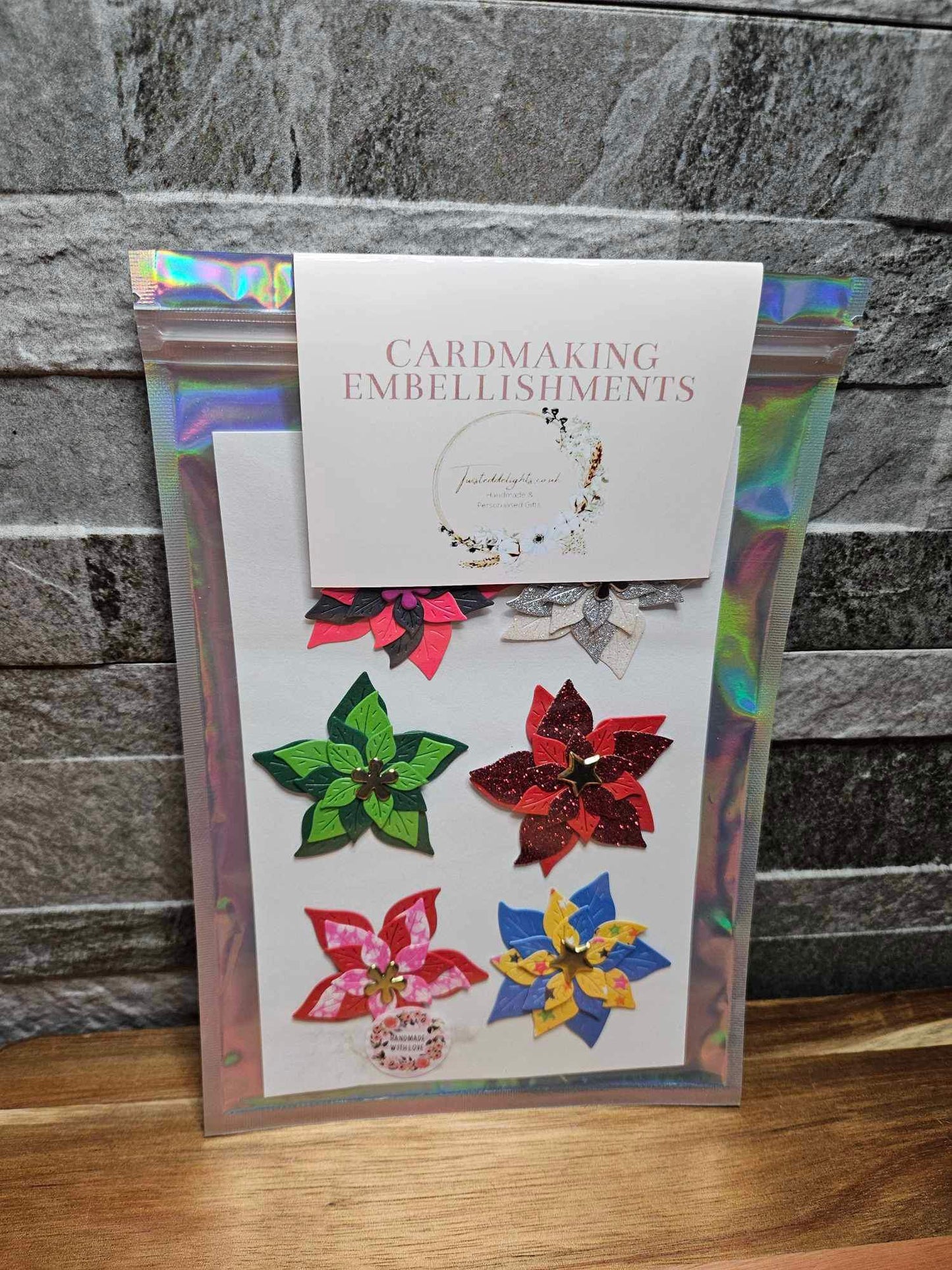 Floral Themed Craft Embellishment Pack