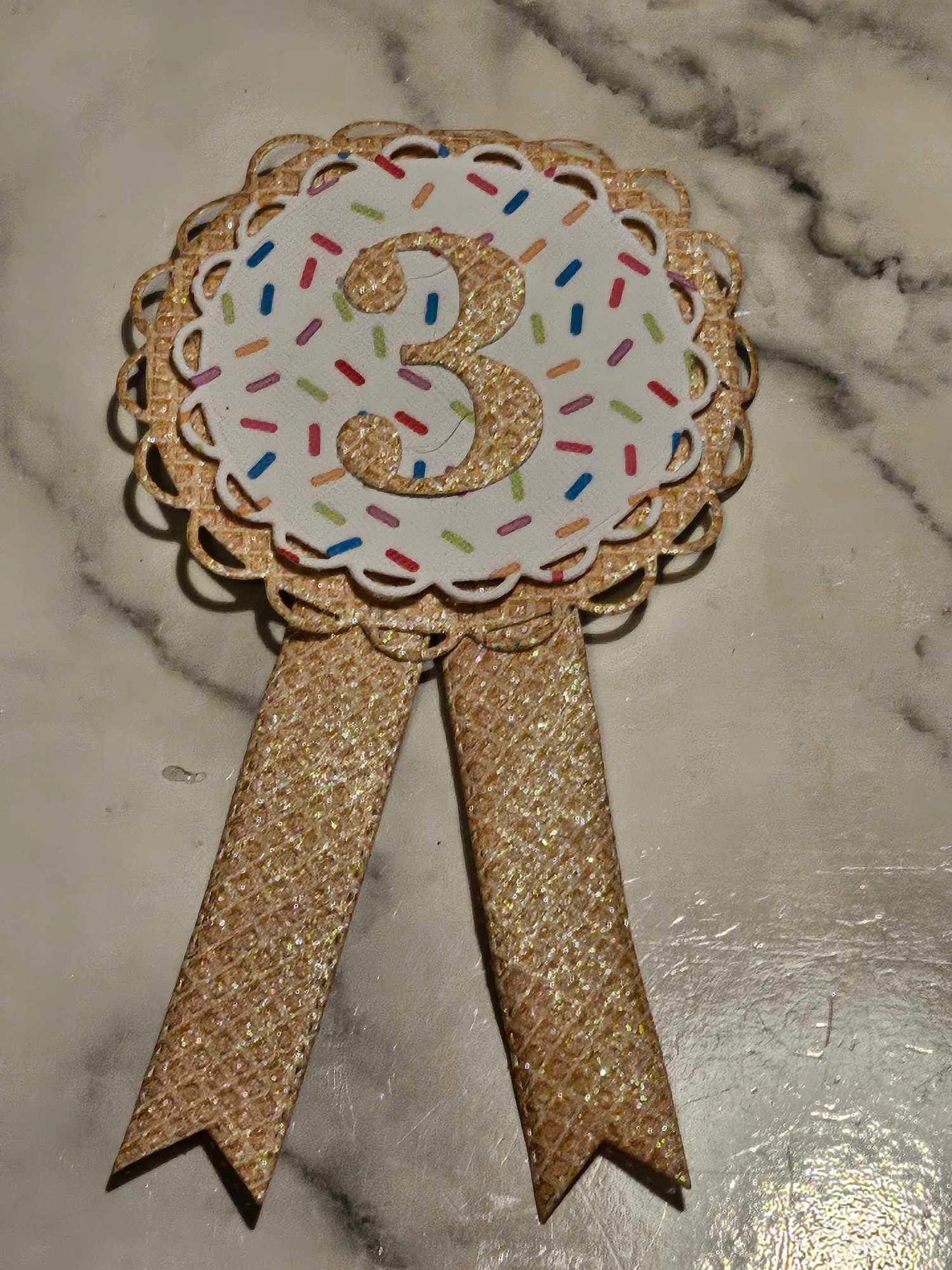 Age 3 Birthday Rosettes