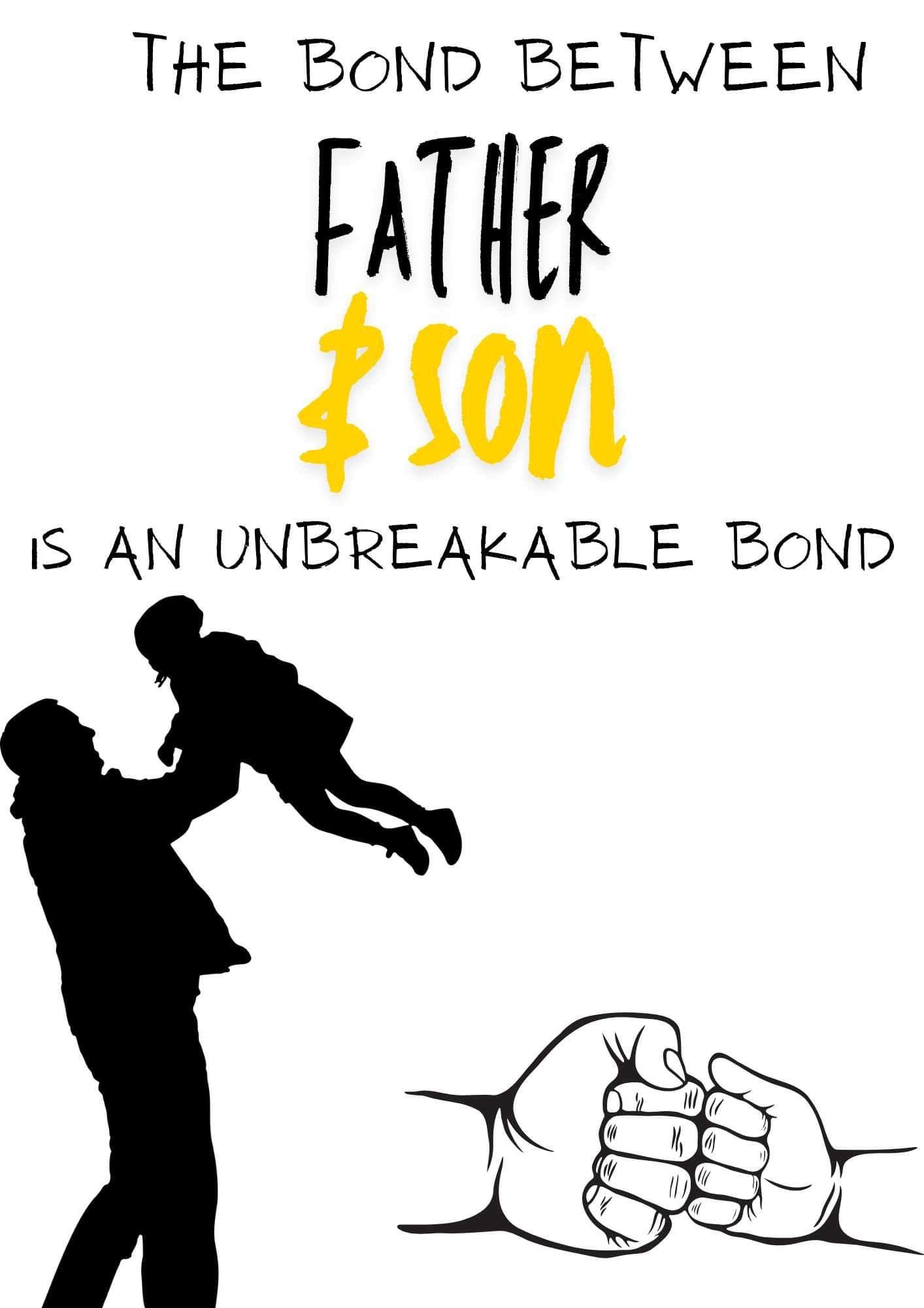 Father & Son Bond Art Print