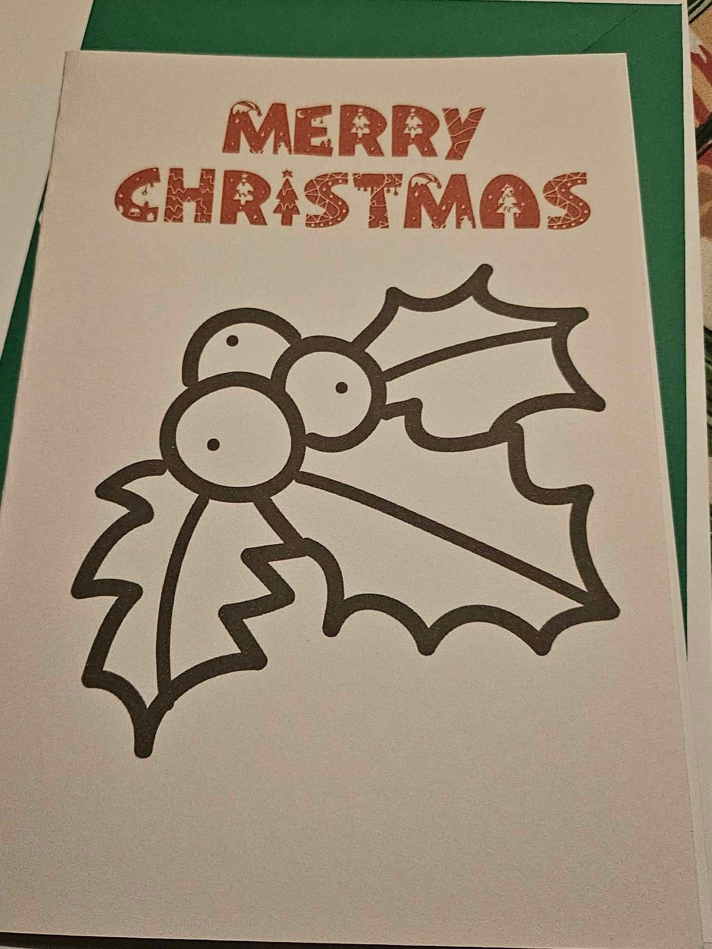 Colour Your Own Christmas Card