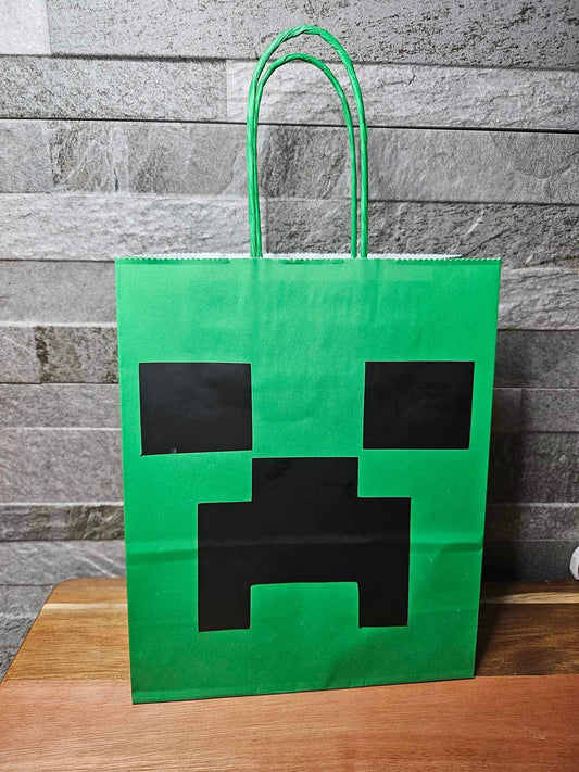 Minecraft Inspired Paper Party Bag