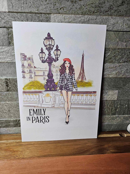 Emily In Paris Inspired Art Print