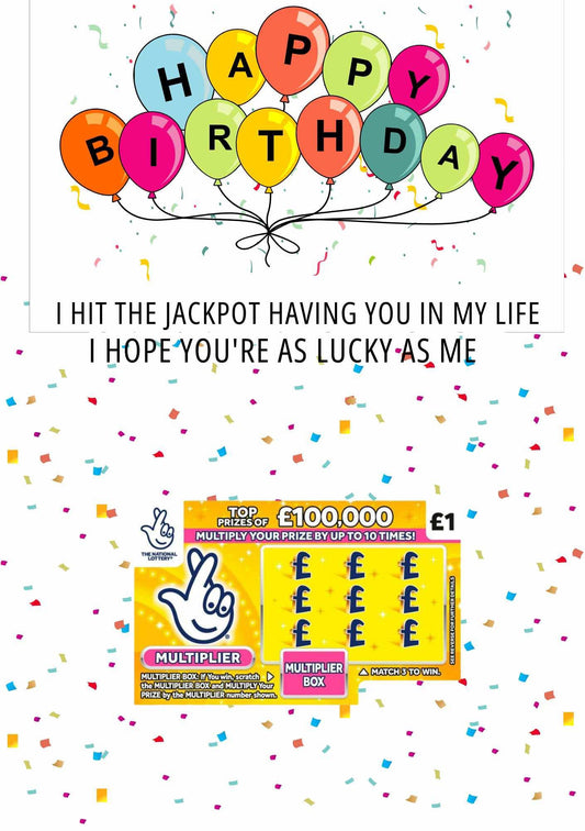 Birthday Scratch-card Gift Holder