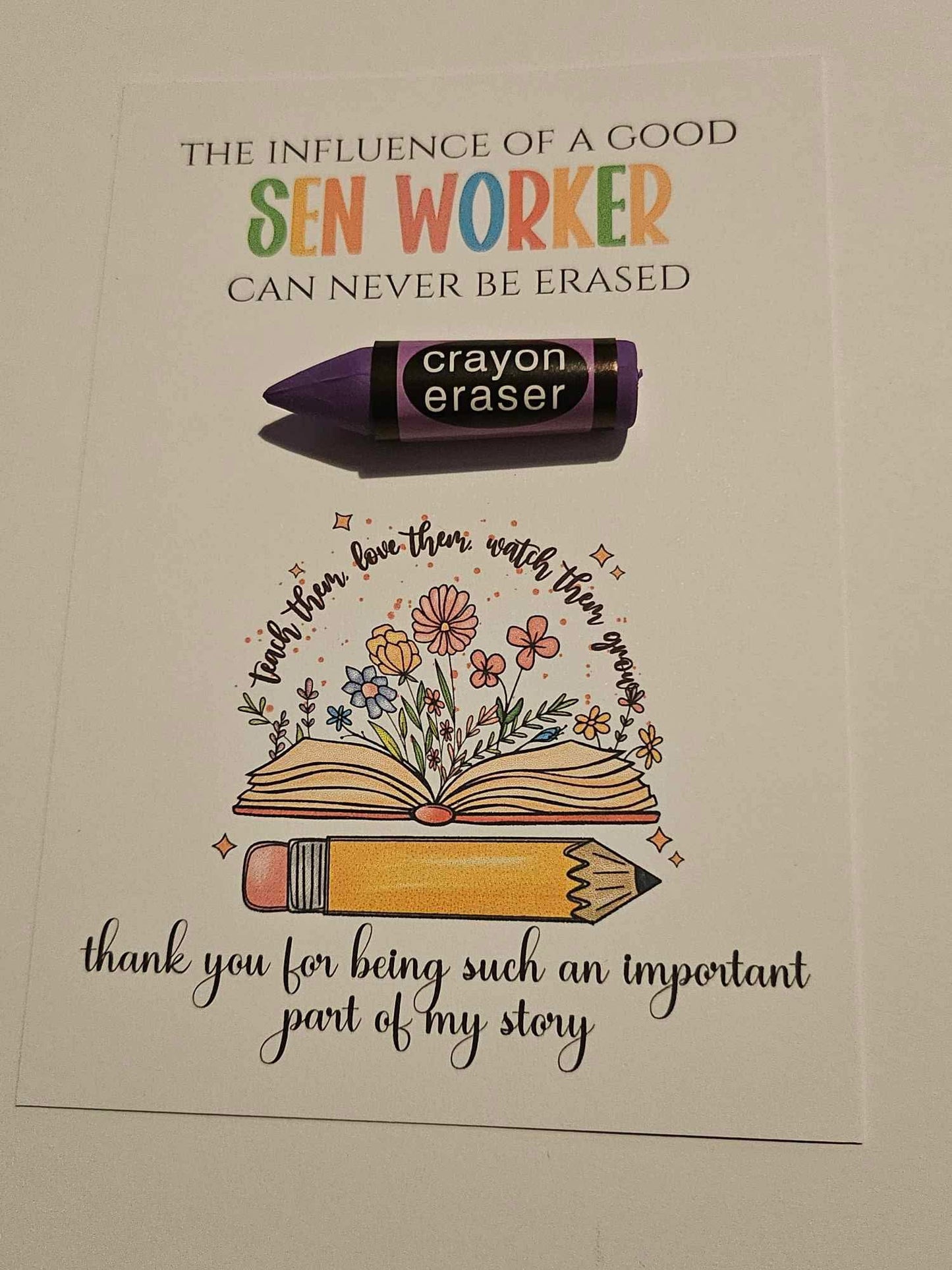 Teacher Eraser Thank you Gifts