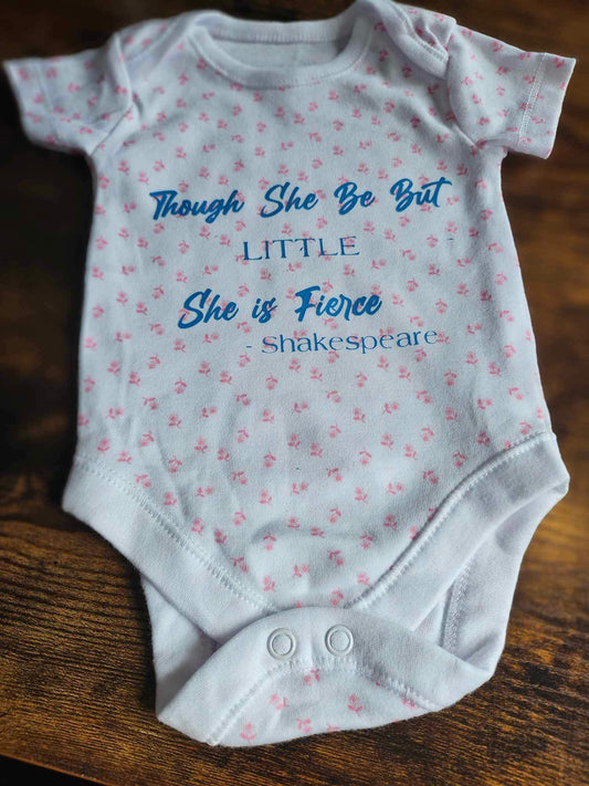 First Size Shakespeare Quote Baby Vest