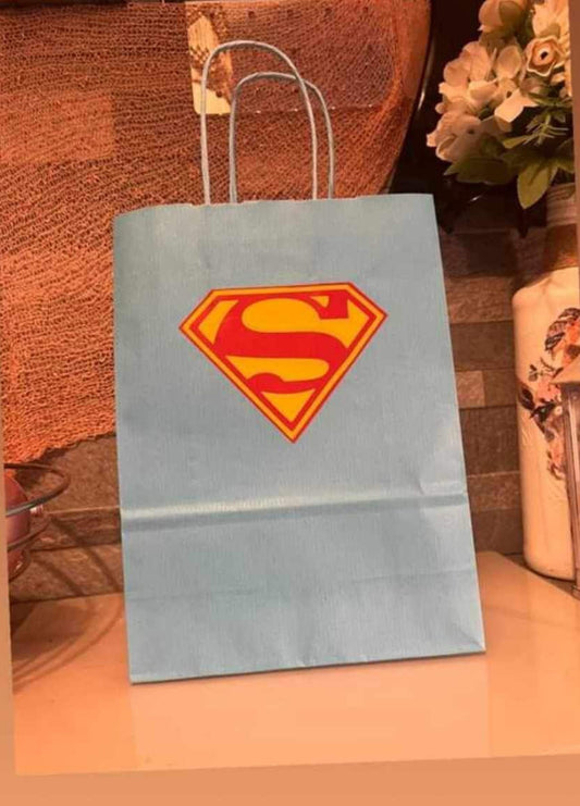 Superman Inspired Paper Party Bag