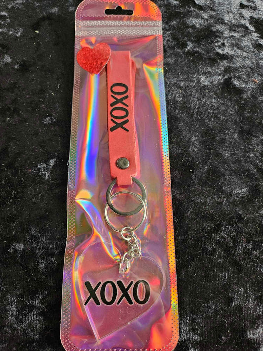 XOXO Heart Shaped Keyring