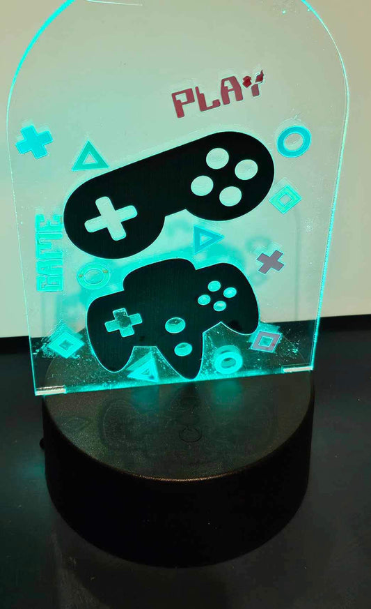 Gaming LED Colour Changing Remote Controlled Light (Can Be Personalised)