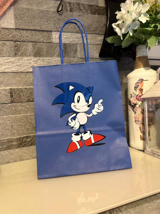 Sonic Inspired Paper Party Bags