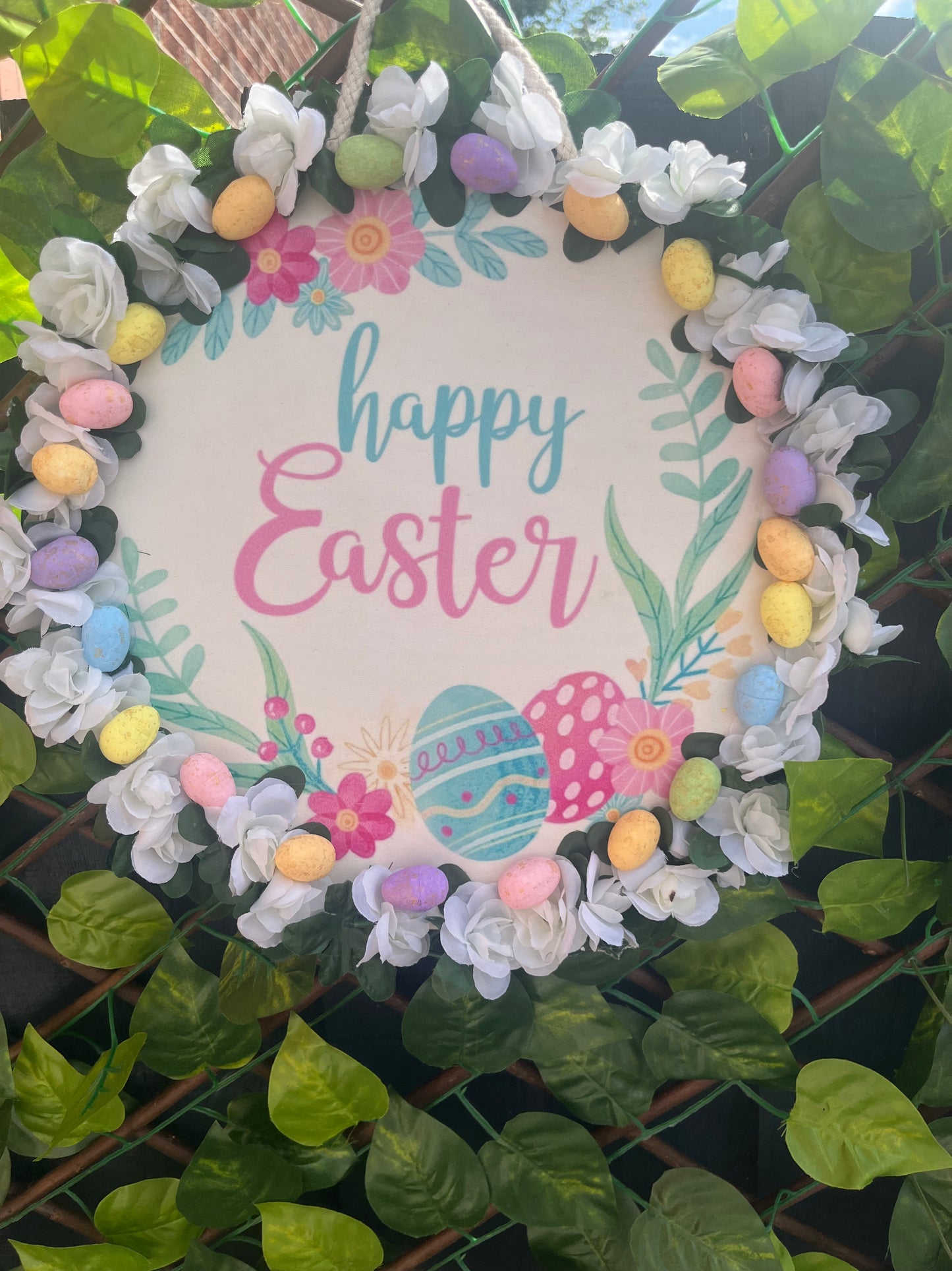 Happy Easter Wreath