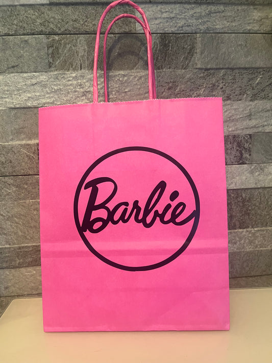 Barbie Inspired Hot Pink Paper Party Bags