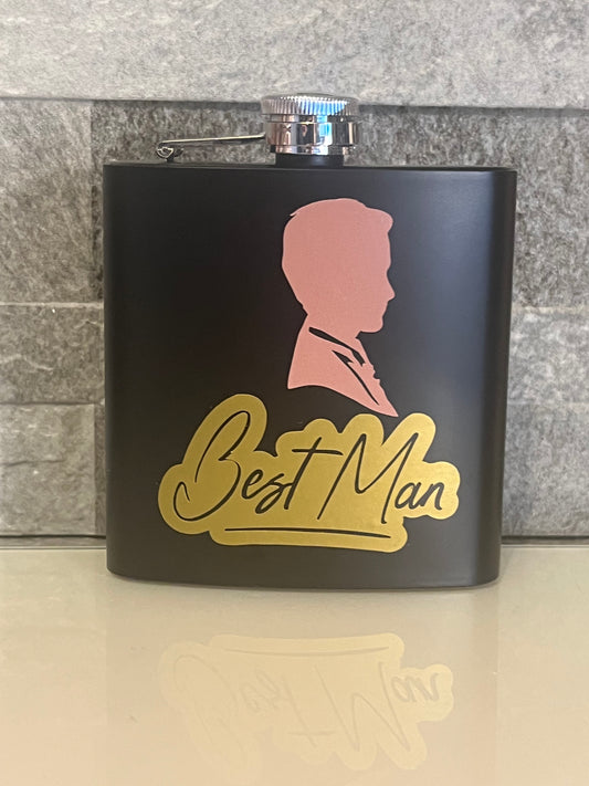 Best Man Hip Flask