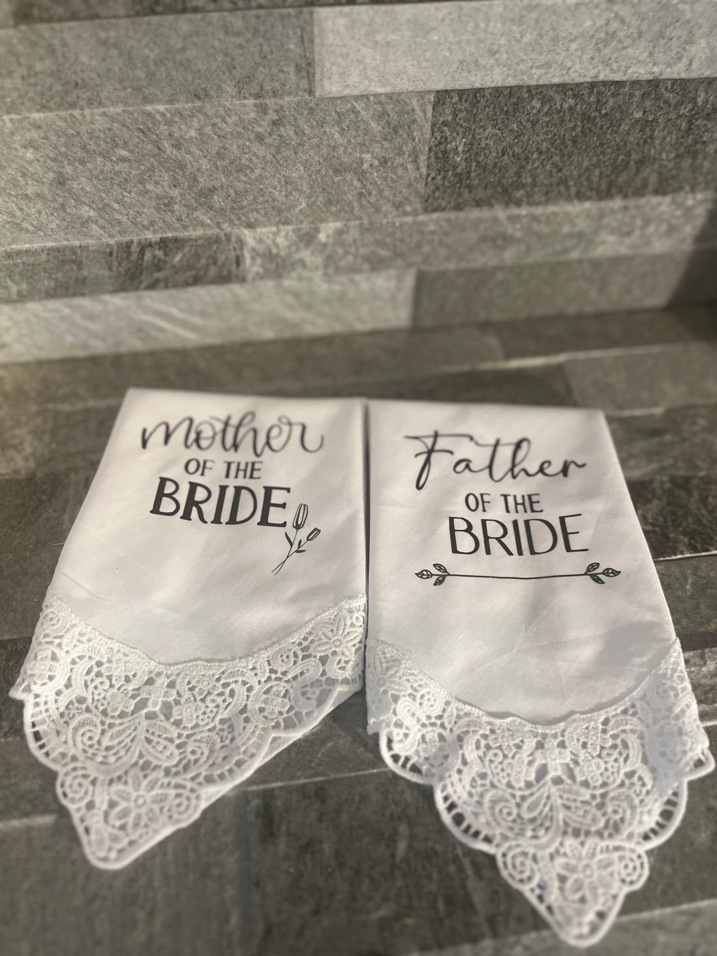 Mother & Father Of The Bride Handkerchief