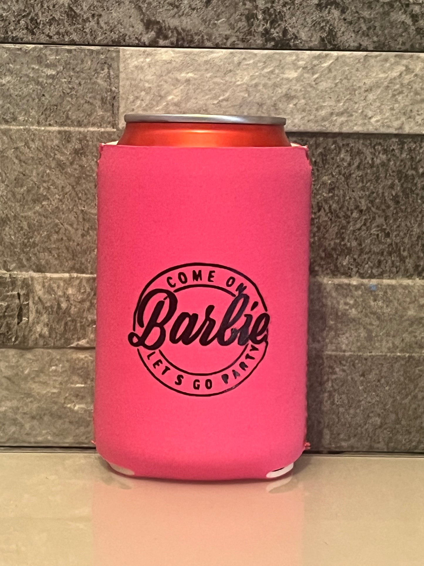 Barbie Inspired Can Cover/Holder