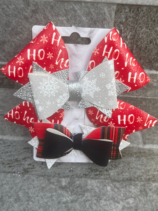 Christmas Twin Multilayered Bows