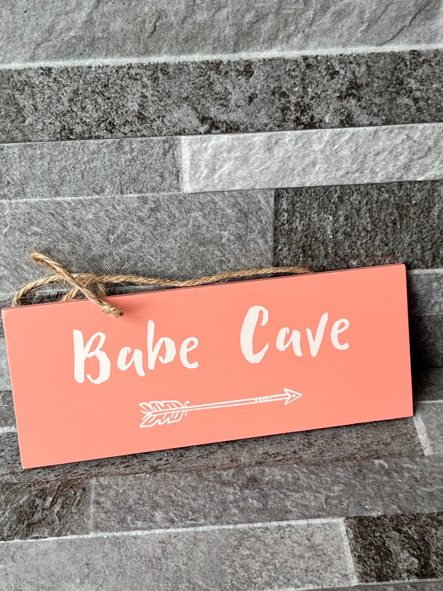 Babe Cave Hanging Sign