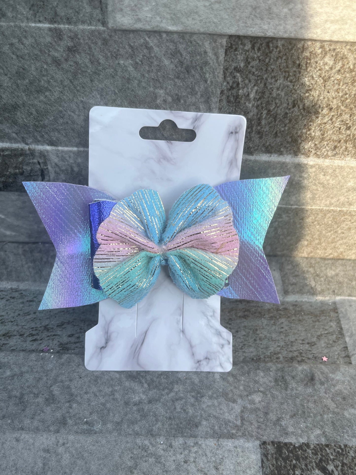 Pastel Mermaid Multilayered Bow