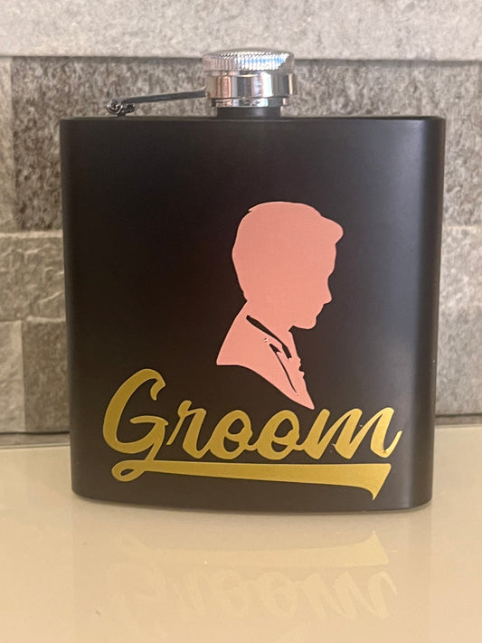 Groom Hip Flask